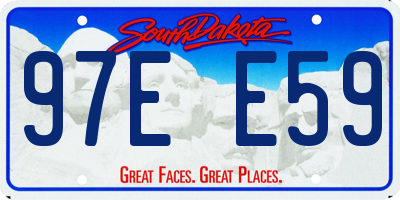 SD license plate 97EE59