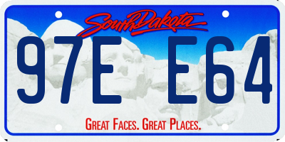 SD license plate 97EE64