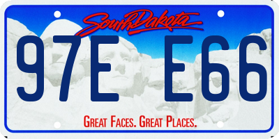 SD license plate 97EE66