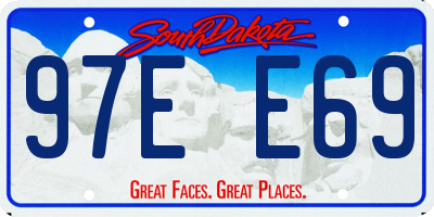 SD license plate 97EE69