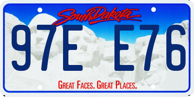 SD license plate 97EE76