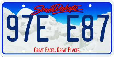SD license plate 97EE87