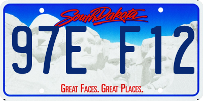 SD license plate 97EF12