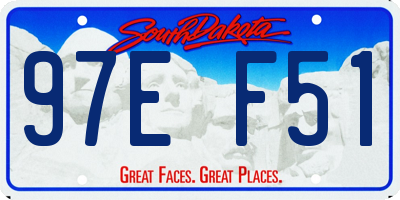 SD license plate 97EF51