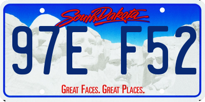 SD license plate 97EF52