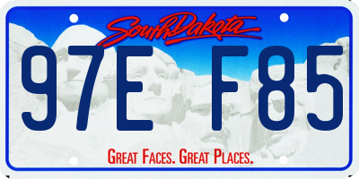 SD license plate 97EF85