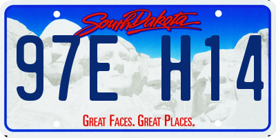 SD license plate 97EH14