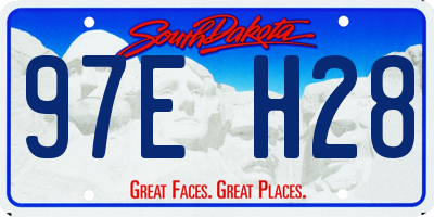 SD license plate 97EH28