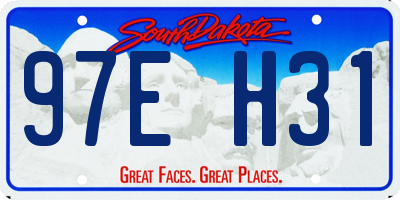 SD license plate 97EH31
