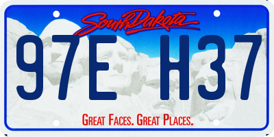 SD license plate 97EH37