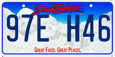 SD license plate 97EH46