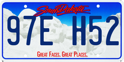 SD license plate 97EH52