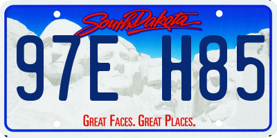 SD license plate 97EH85