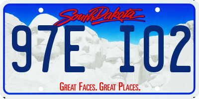 SD license plate 97EI02
