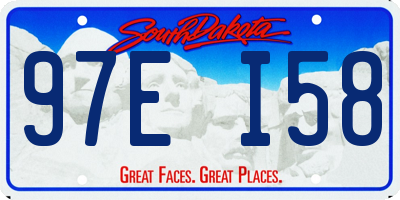 SD license plate 97EI58