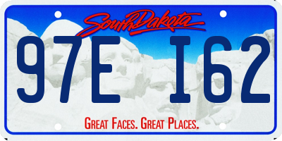 SD license plate 97EI62