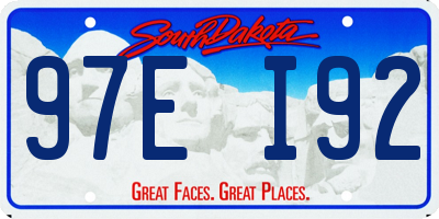 SD license plate 97EI92