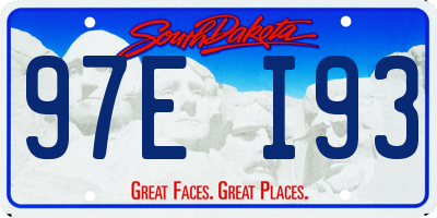 SD license plate 97EI93