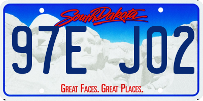 SD license plate 97EJ02