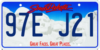 SD license plate 97EJ21