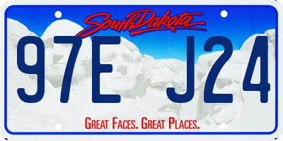 SD license plate 97EJ24