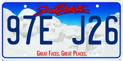 SD license plate 97EJ26