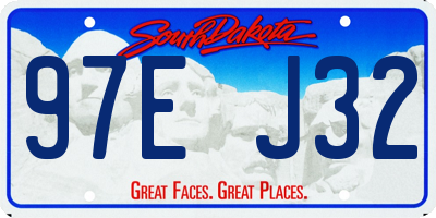 SD license plate 97EJ32
