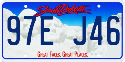 SD license plate 97EJ46