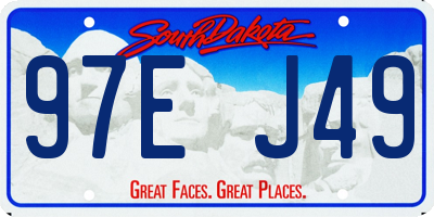 SD license plate 97EJ49