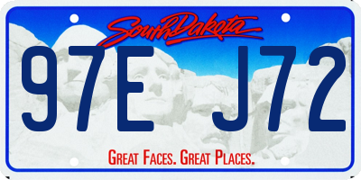 SD license plate 97EJ72