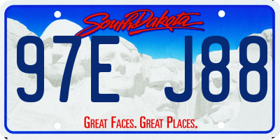 SD license plate 97EJ88