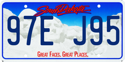 SD license plate 97EJ95