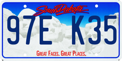 SD license plate 97EK35