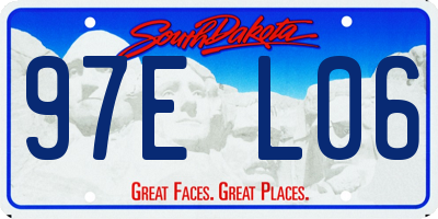 SD license plate 97EL06