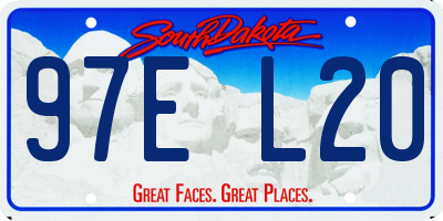 SD license plate 97EL20