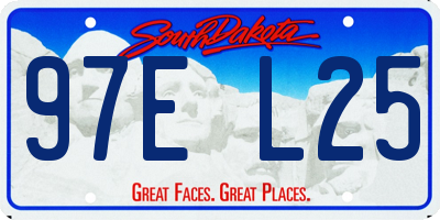 SD license plate 97EL25