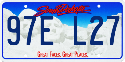 SD license plate 97EL27