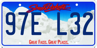 SD license plate 97EL32