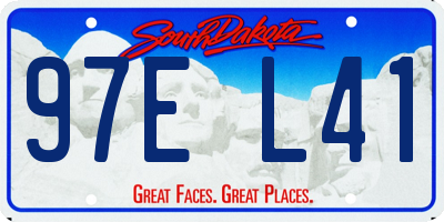 SD license plate 97EL41