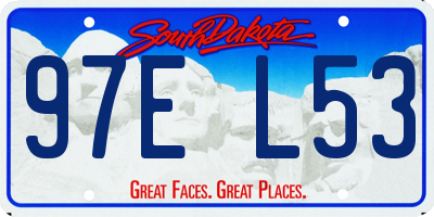 SD license plate 97EL53