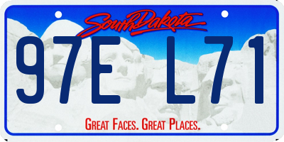 SD license plate 97EL71