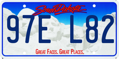 SD license plate 97EL82