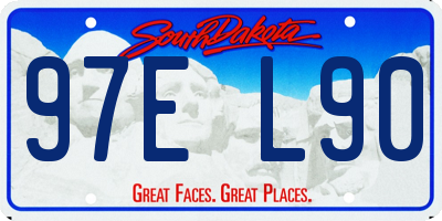 SD license plate 97EL90