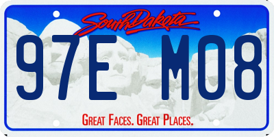 SD license plate 97EM08