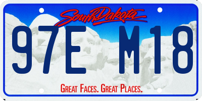 SD license plate 97EM18