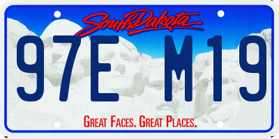 SD license plate 97EM19