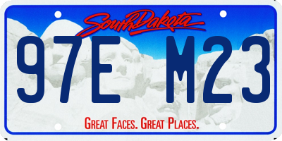 SD license plate 97EM23