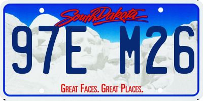 SD license plate 97EM26