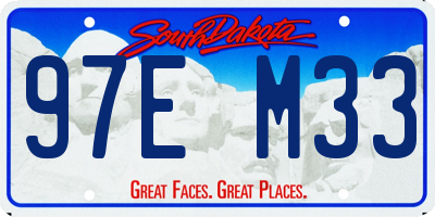 SD license plate 97EM33