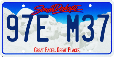 SD license plate 97EM37